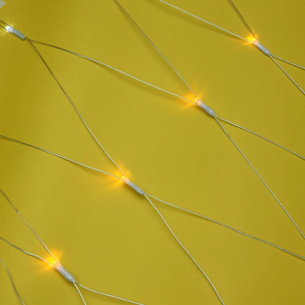 Гирлянда уличная сеть водопад 1,6x1,6 м СНОУ БУМ, 144 LED ламп, свечение белый/шампань, 8 режимов, ПВХ прозрачный, 220В - #1