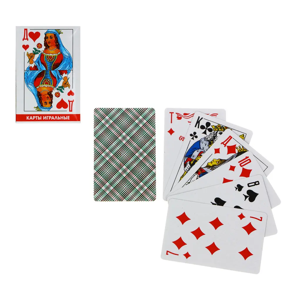 Карты игральные бумажные, 36 штук, 9x6x1 см - #1