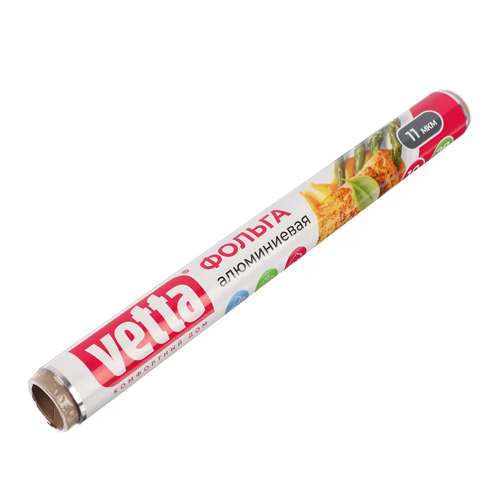 Фольга алюминиевая тм VETTA, 29см х 10м, прочная, 11мкм - #1
