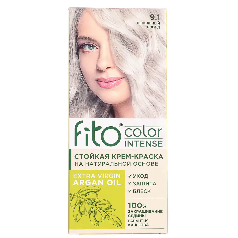 Краска для волос Fito color intense Пепельный блонд, 115мл - #1