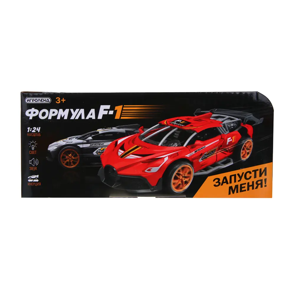 ИГРОЛЕНД Гонки без правил, свет, звук, инерция, 3хAG13, ABS, 21х10х10см - #4
