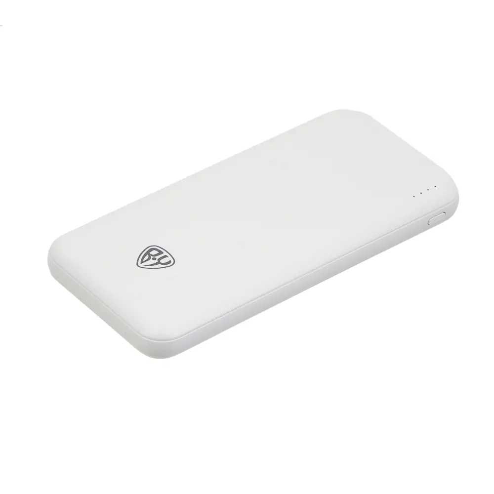 Аккумулятор мобильный BY 10000мАч, 2xUSB-A, 1xUSB-C, 1xMicro-USB, ребристый, 10W, белый - #5