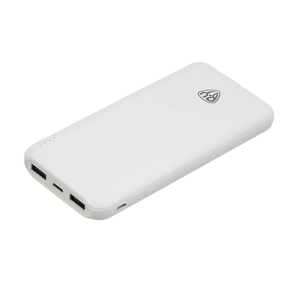 Аккумулятор мобильный BY 10000мАч, 2xUSB-A, 1xUSB-C, 1xMicro-USB, ребристый, 10W, белый - #6