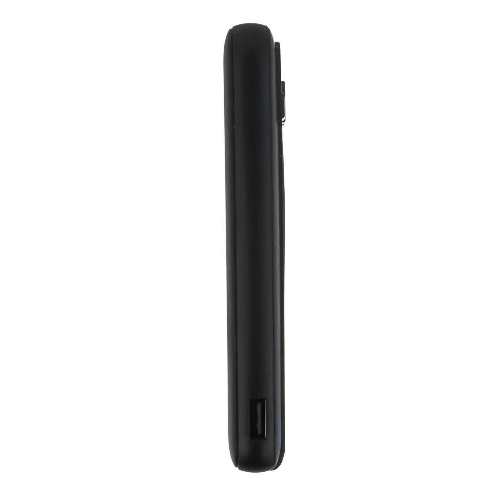 Аккумулятор мобильный BY 10000мАч, встроенные кабели, 10W, 2A, пластик, черный - #9