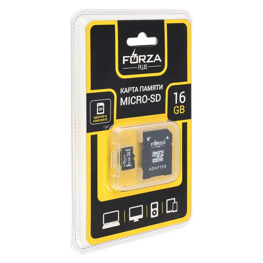 Флеш-карта памяти microSD FORZA 16Гб, 10класс - #2