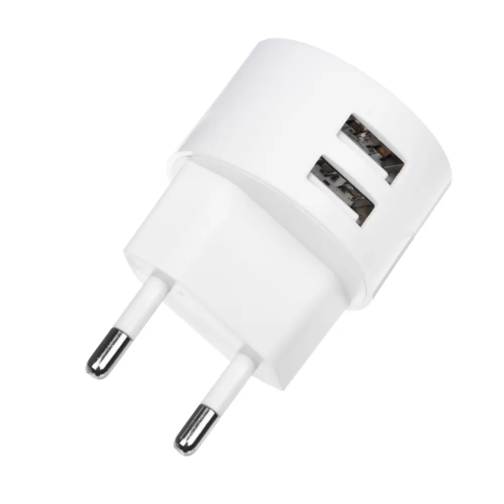 Сетевое зарядное устройство BY, 2xUSB, 2А, белый - #4