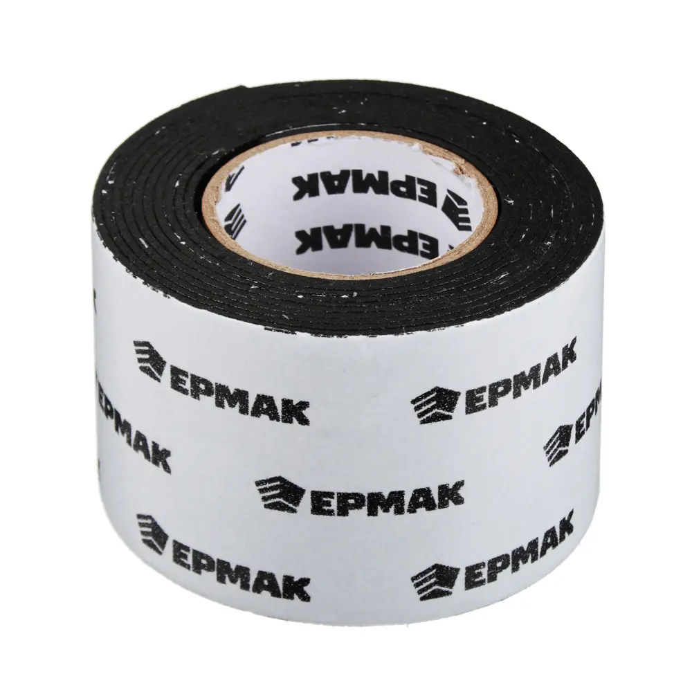 ЕРМАК Лента клеящая монтажная 2-х сторонняя, для АВТО, 50мм x 2м черная - #1