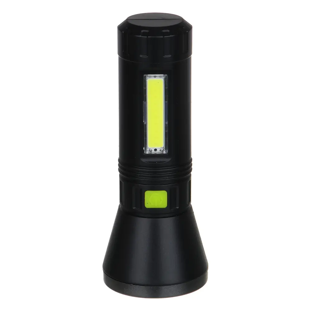 Фонарь ручной тм ЕРМАК, LED+COB, 4 режима, 1200мАч, 5,8х14,8см - #2