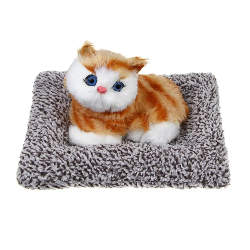Игрушка мягкая "Котёнок", иск. мех, полиэстер, 7х16см, тм ИГРОЛЕНД, 3+ - #2