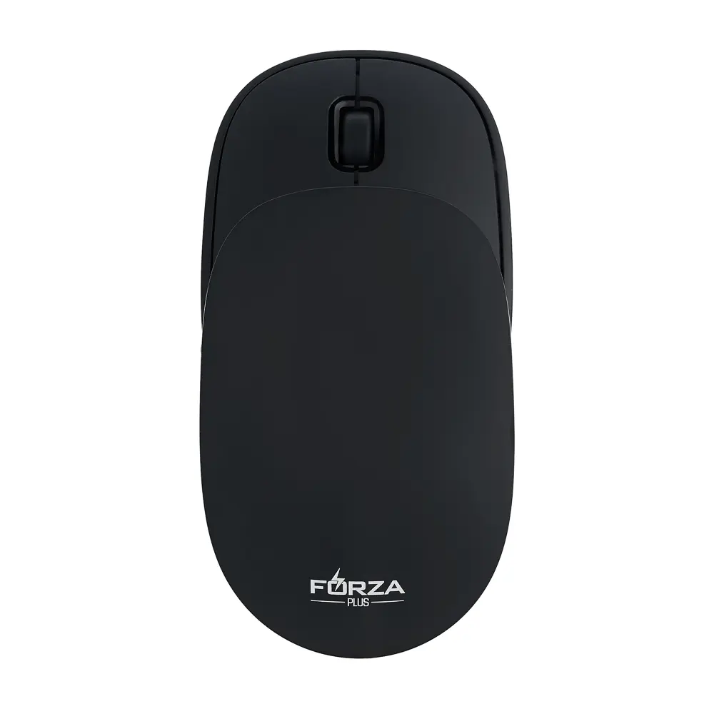 Компьютерная мышь беспроводная FORZA, 1000/1400/1800 DPI, 2.4GHz, 1xAAA, слайдер, чёрная - #1