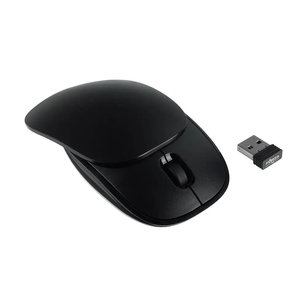 Компьютерная мышь беспроводная FORZA, 1000/1400/1800 DPI, 2.4GHz, 1xAAA, слайдер, чёрная - #11