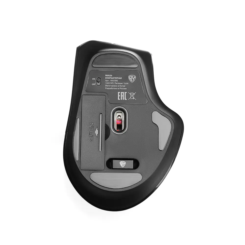 Компьютерная мышь беспроводная BY, 800-1600DPI, 6D 2.4GHz, 1xAA,"copy-paste", чёрная - #7