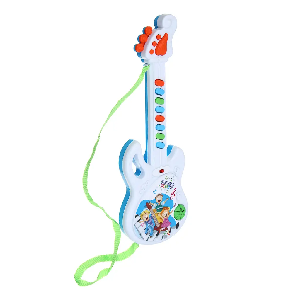 ИГРОЛЕНД Игрушка электронная Гитара, звук, PP, 2хАА, 13х35х3см, ZY287807 - #2