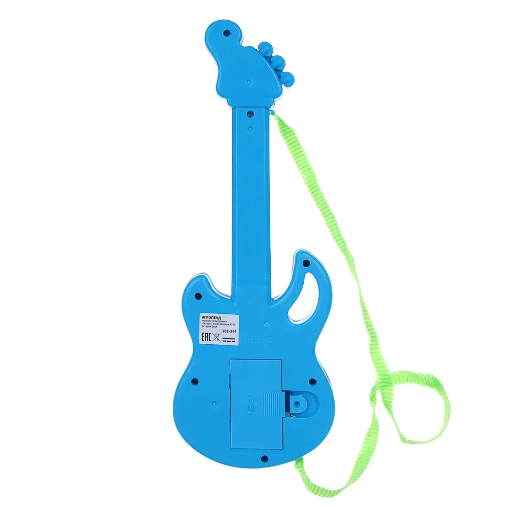 ИГРОЛЕНД Игрушка электронная Гитара, звук, PP, 2хАА, 13х35х3см, ZY287807 - #6