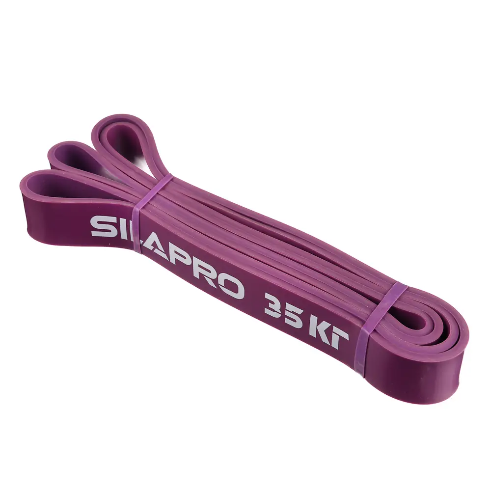 SILAPRO Лента для фитнеса силовая эластичная 208х0,45х3,2см, латекс, 35 кг - #1