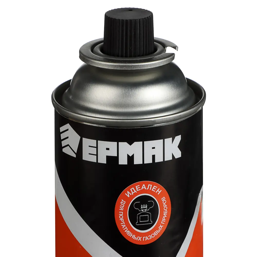 Газ для портативных плит тм ЕРМАК, всесезонный, метал. баллон 220гр, 520см3(цанг., ЕАЭС) - #5