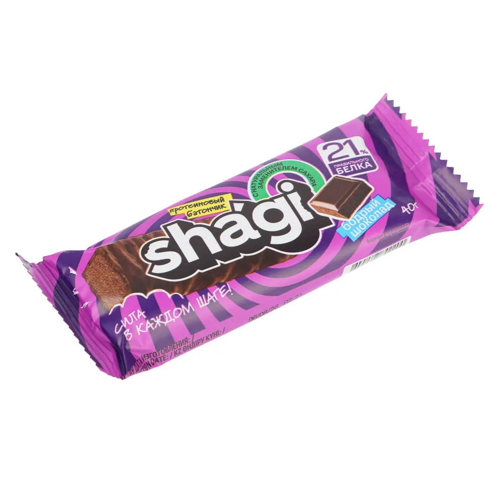 Протеиновый батончик Shagi со вкусом шоколада, 40 г - #2