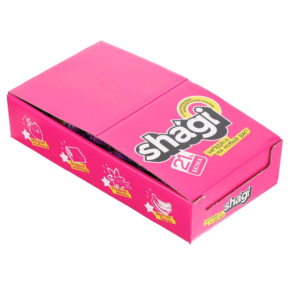 Протеиновый батончик Shagi со вкусом шоколада, 40 г - #4