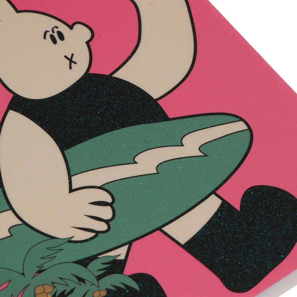 Записная книжка фигурная на спирали А6, 60л, "Ушной квартет", обложка картон, глиттер, 4 дизайна - #7