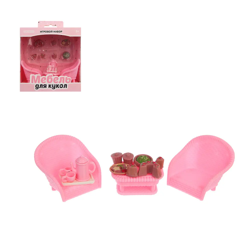 ИГРОЛЕНД Набор мебели для кукол, ABS, 13,5х14,2х7,3см, 6-8 дизайнов - #1