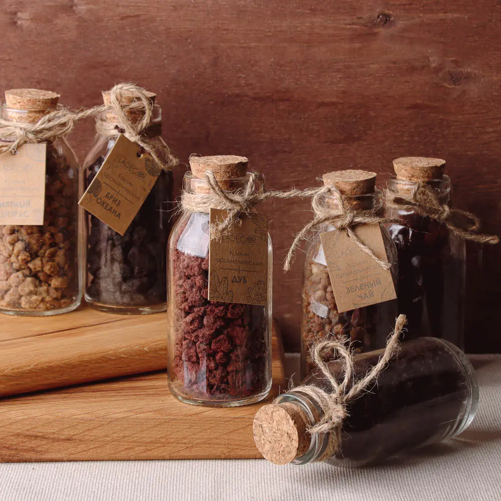 LADECOR Камни ароматические, 12х4,8х4,8 см, лаванда, зел.чай,морская соль, мятный цитрус, дуб, океан - #1