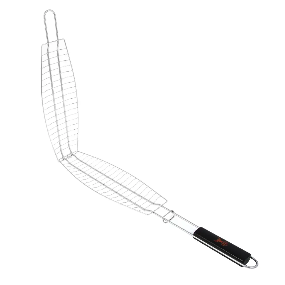 Решетка-гриль для приготовления рыбы тм GRILLBOOM, 435гр, 63х36х12см - #5