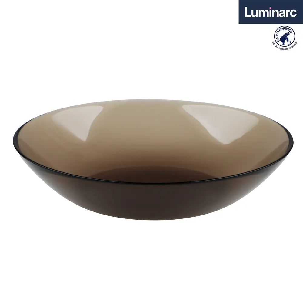 Luminarc Эклипс Амбьянте Тарелка глубокая 20,8см, дымчатое стекло, арт. L5088 - #1