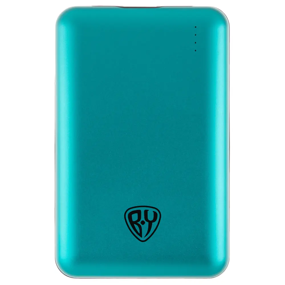 BY Аккумулятор мобильный, 10000мАч, USB+Type-C, Быстрая зарядка QC4.0+PD, 5А, корпус метал, зеленый - #3