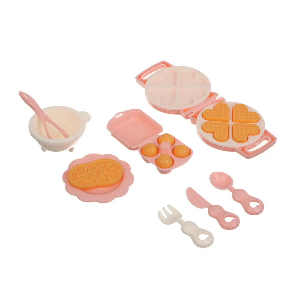 Игровой набор еды "Вкусняшки мини" ABS, бежево-розовый, 18,8х3,6х15,1 см, тм ИГРОЛЕНД - #3