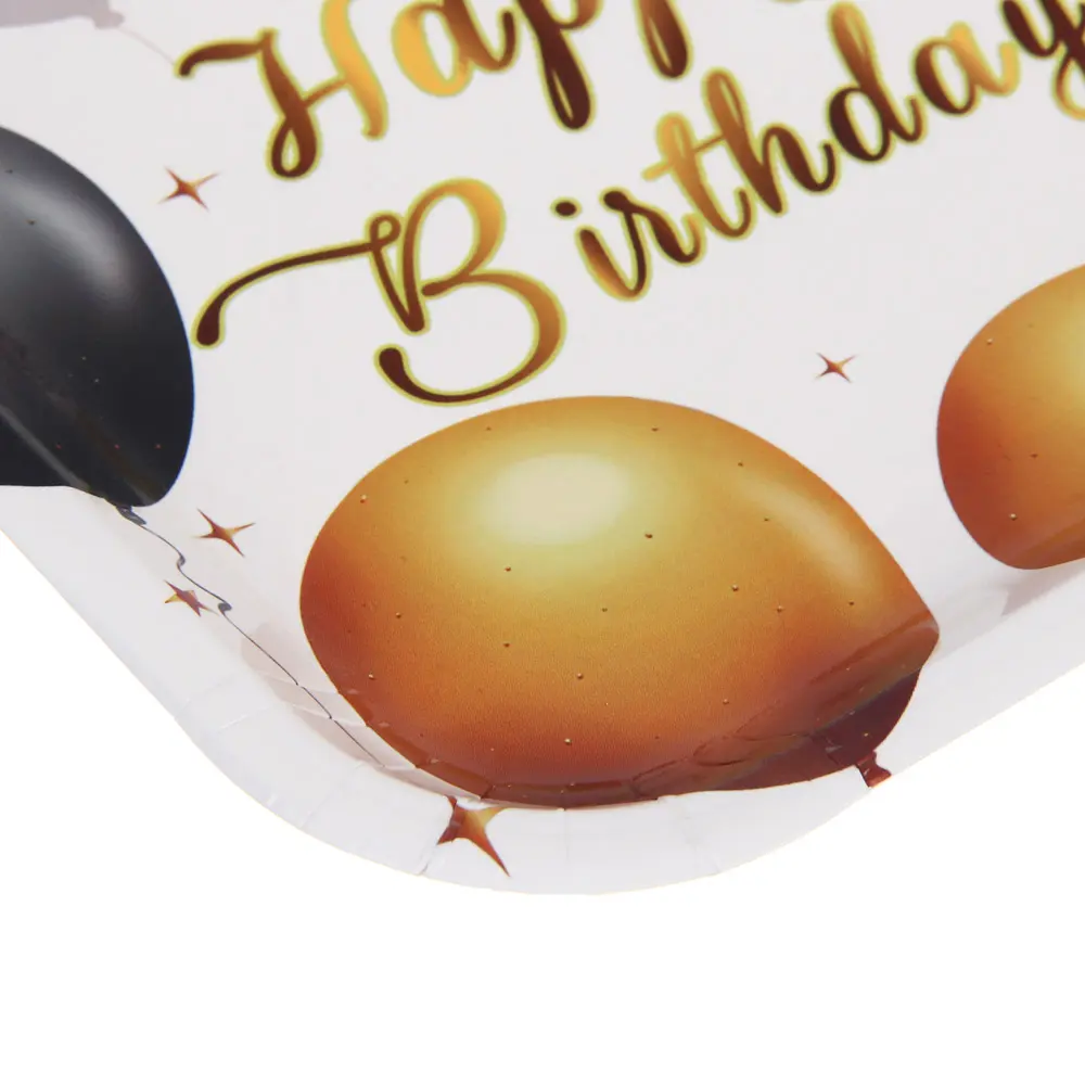 Набор тарелок бумажных тм Fntastic, 6 шт, Happy birthday! 18x18 см - #4
