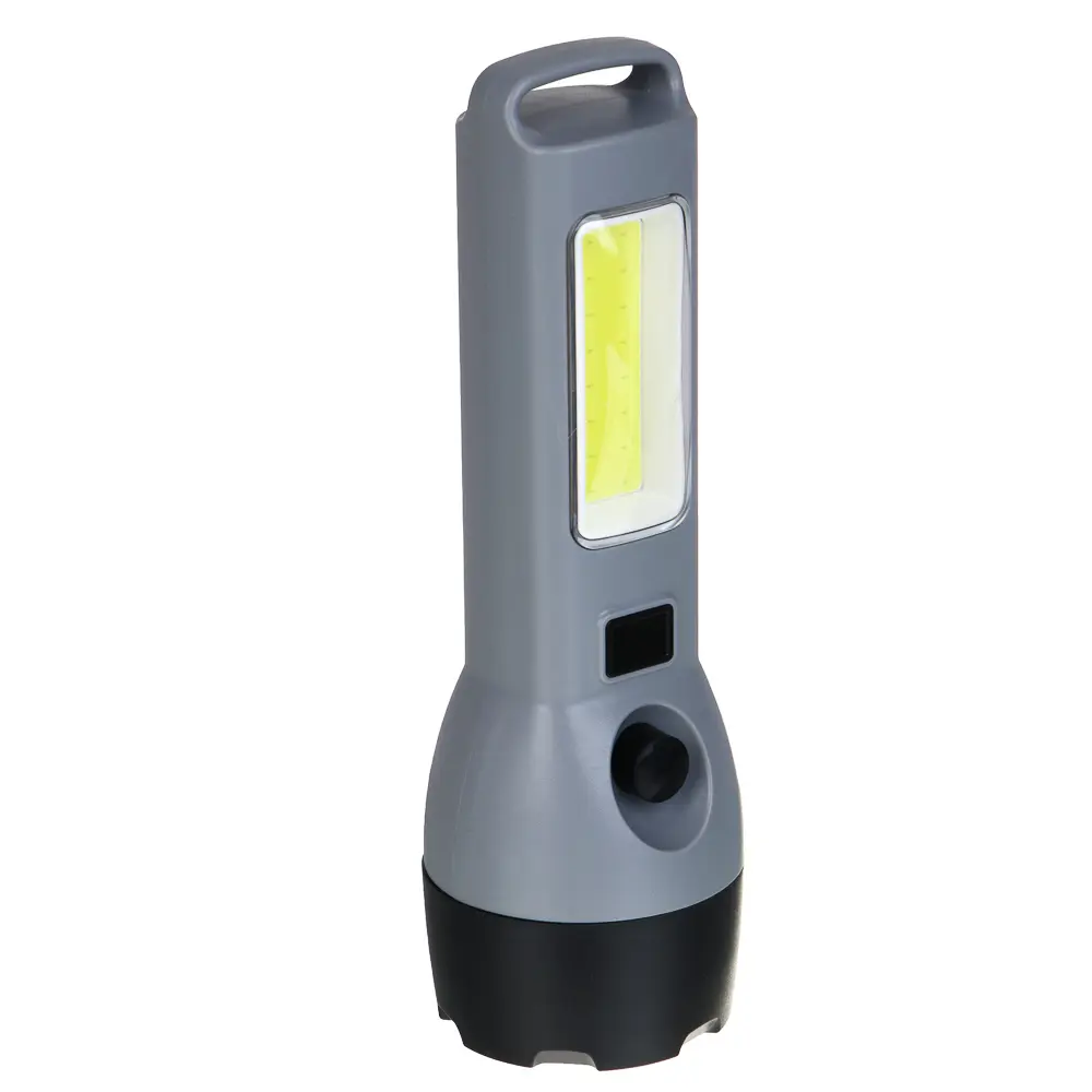Фонарь ручной тм ЕРМАК, 1200 мАч, 175х52х30 мм, 4 режима, LED+СОВ, Type-C, пластик - #2
