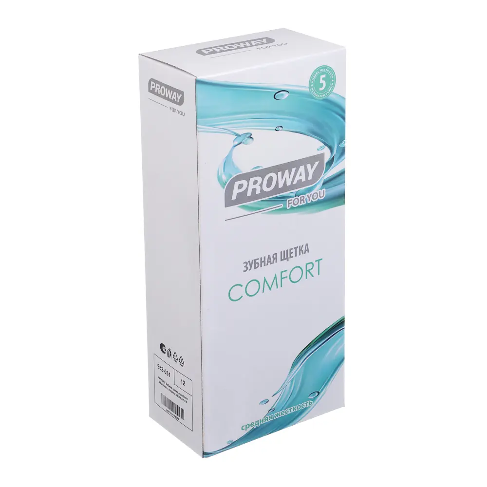 PROWAY Зубная щетка, средняя жёсткость, индекс жёсткости 5 - #6