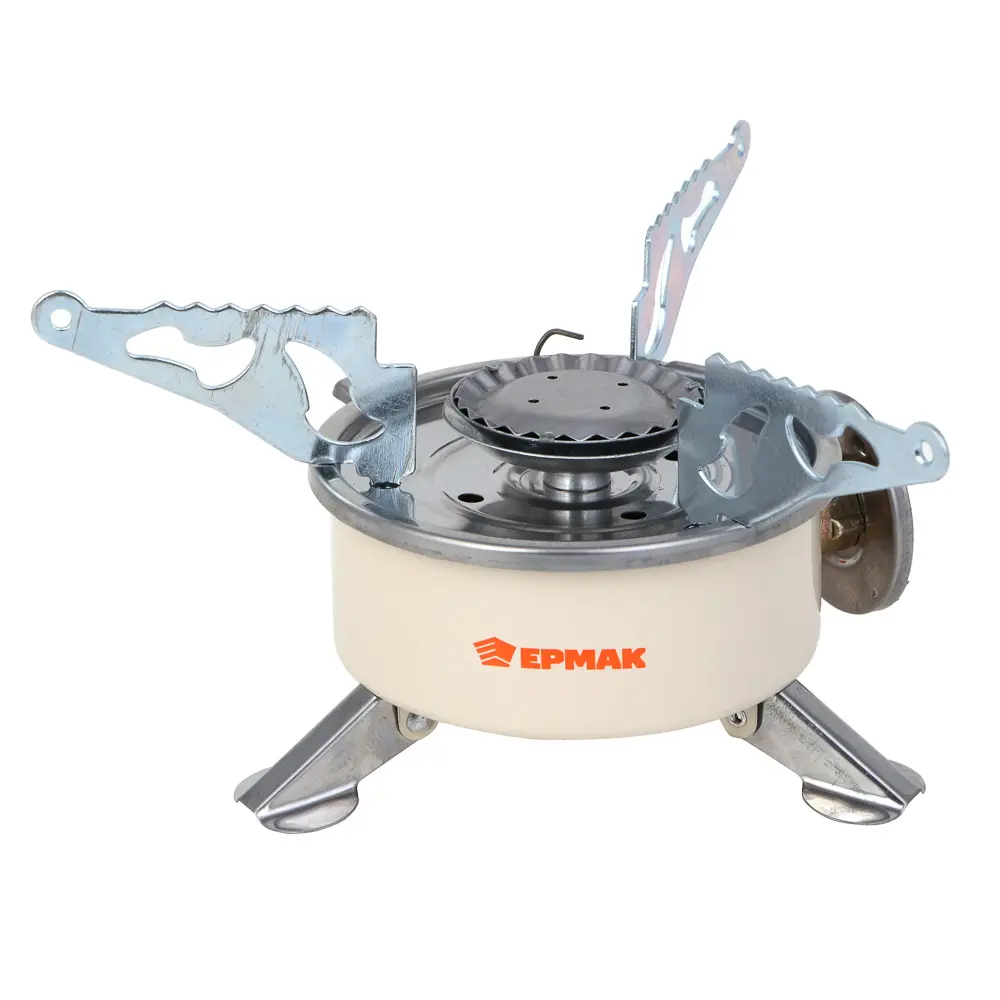 Плитка газ. тм ЕРМАК, портативная, круглая, 10,5х11,5х8,5 см - #1