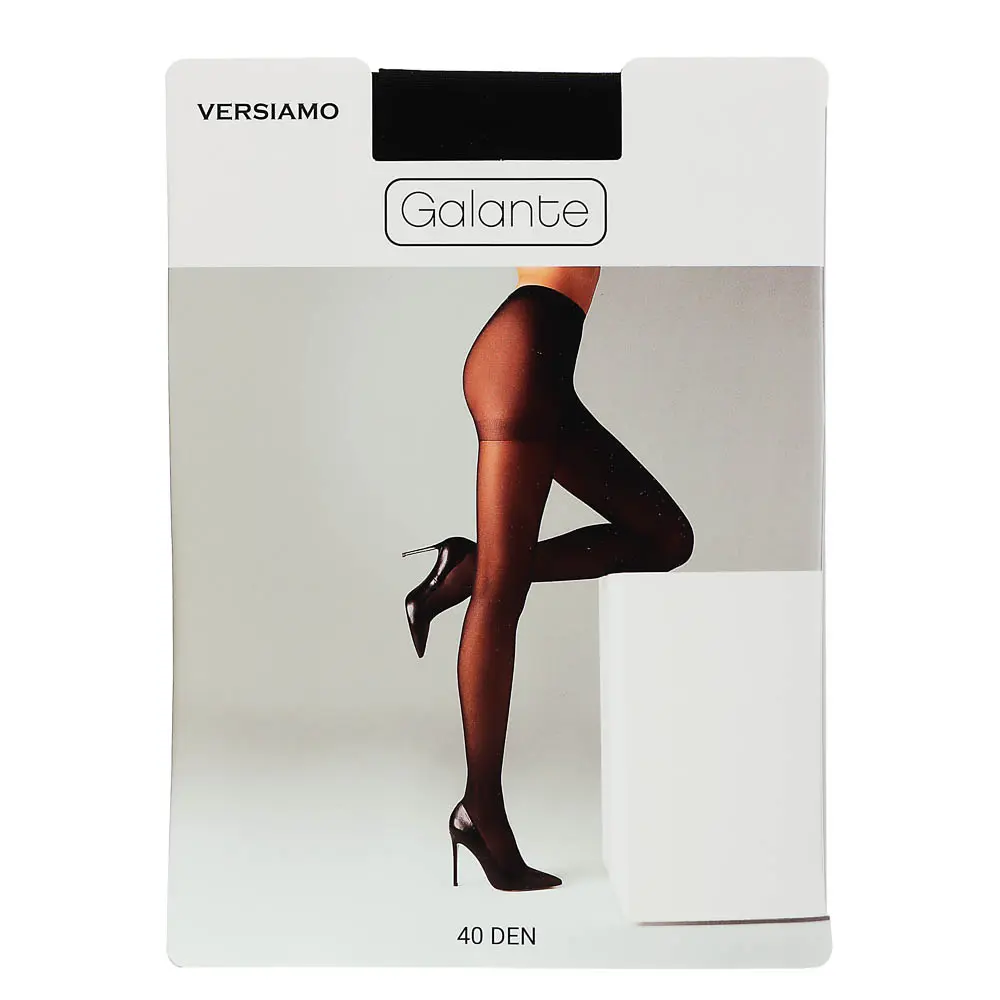 GALANTE Versiamo Колготки 40 DEN с шортиками, 85% полиамид, 15% эластан, размер 4, цвет черный - #1