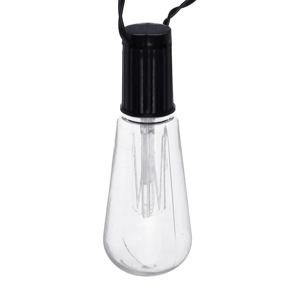 INBLOOM Гирлянда уличная на солн.батарее, 6.3м, 20LED, шампань, 8 реж, 1xAAA 600mAh, ABS, IP44 - #3