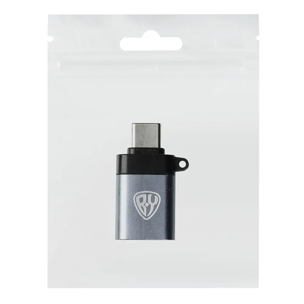 Адаптер-переходник USB3.0-Type C BY, металлик - #2