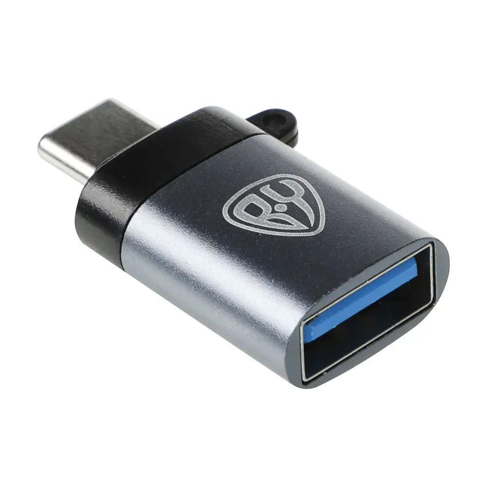 Адаптер-переходник USB3.0-Type C BY, металлик - #3
