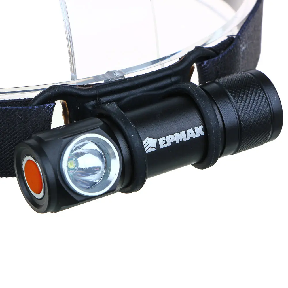 Фонарь налобный тм ЕРМАК, 1 LED, 1200мАч, 4 режима, пластик, металл, 80х24х25 мм - #5