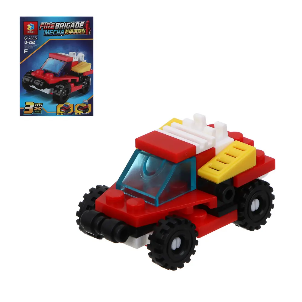 ИГРОЛЕНД Конструктор "Пожарная бригада" 8 в 1, 8х3,5х11 см, ABS - #1
