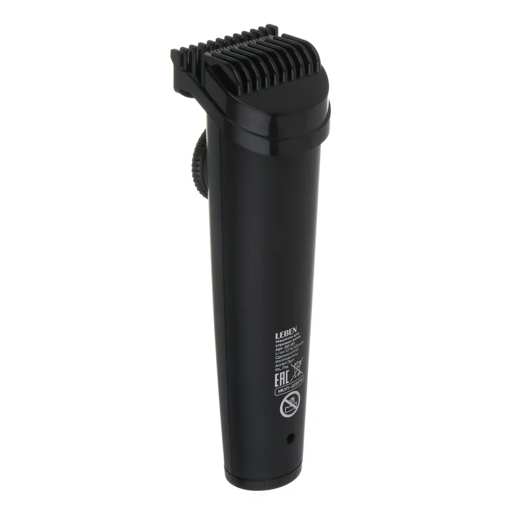 LEBEN Машинка для стрижки волос, 1-10мм, 1 насадка, 90 мин, Li-ion 3,7в/600 мАч, USB - #4
