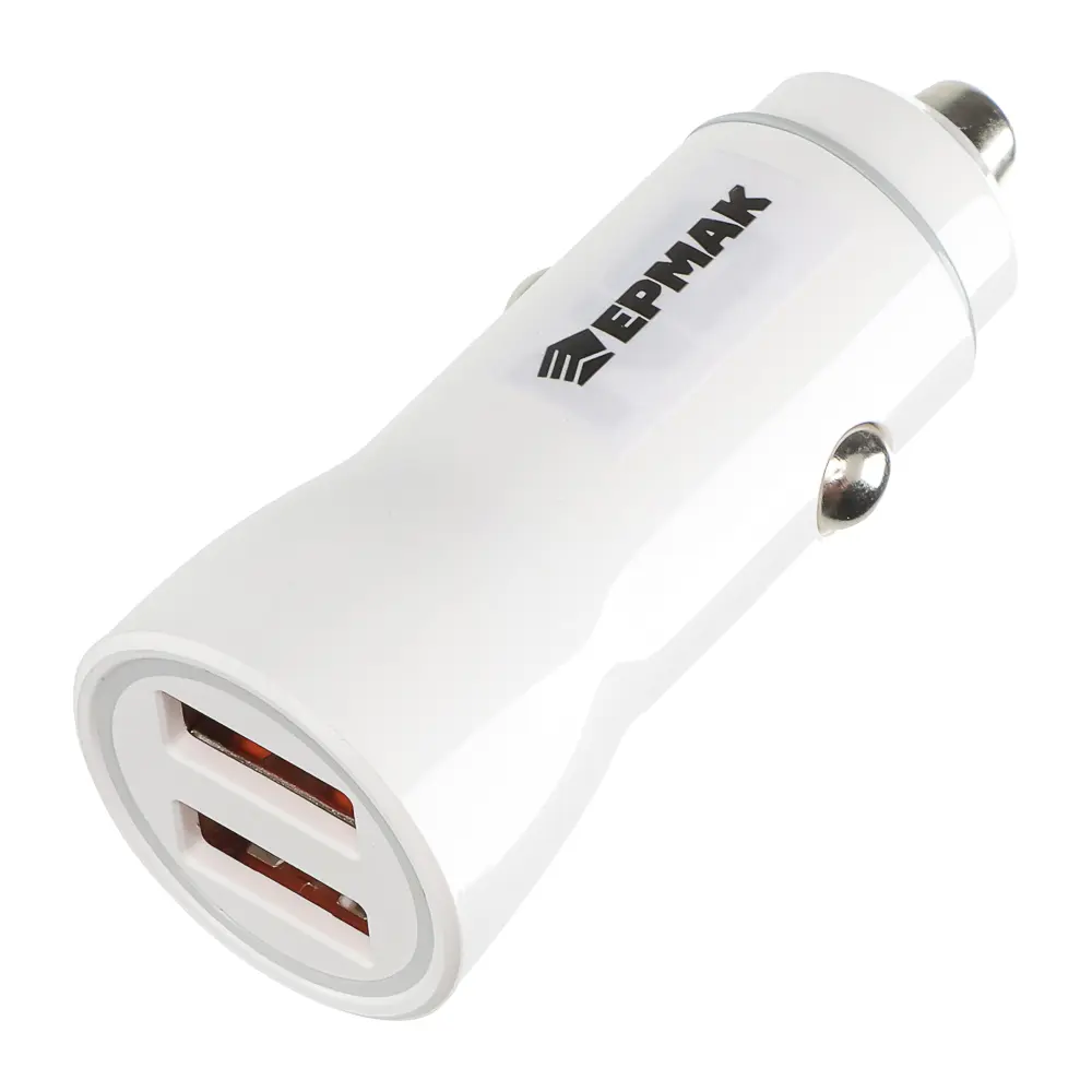 ЕРМАК Устройство зарядное автомобильное, USB QC 3.0+PD, 5В/3.1А, прозрачный пластик - #4