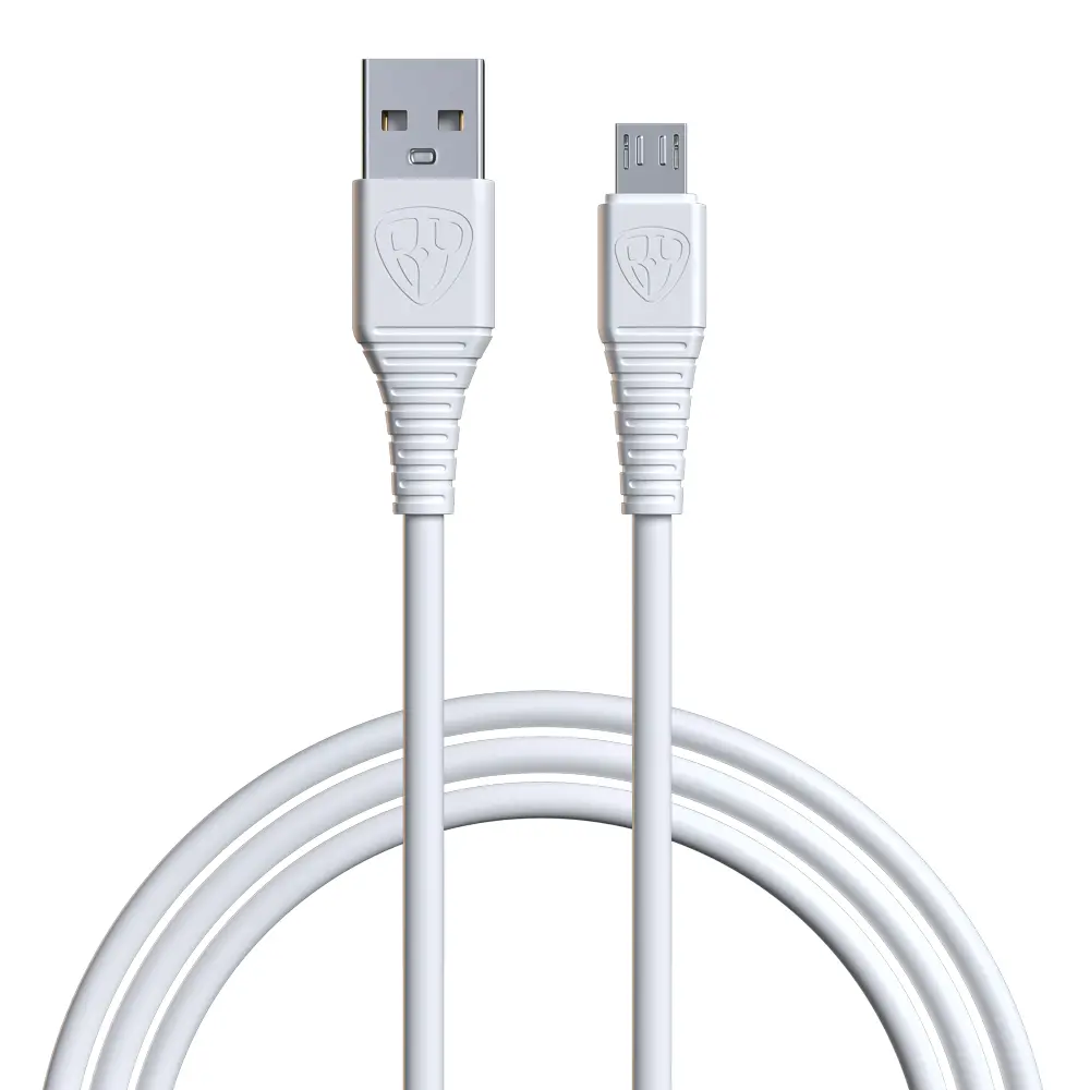 Кабель для зарядки USB(A)-microUSB BY Классик, 1м, 3A, белый - #1