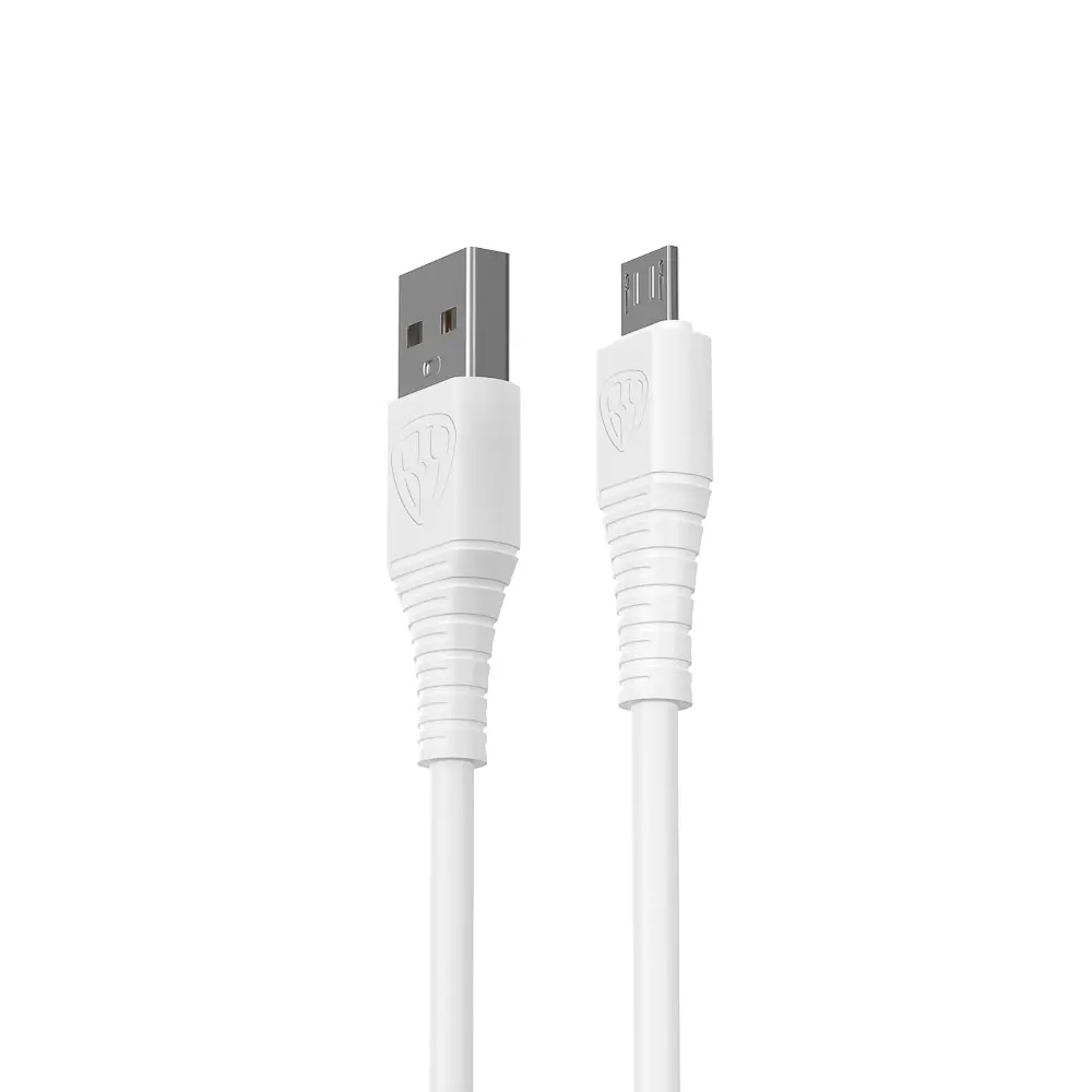 Кабель для зарядки USB(A)-microUSB BY Классик, 1м, 3A, белый - #3