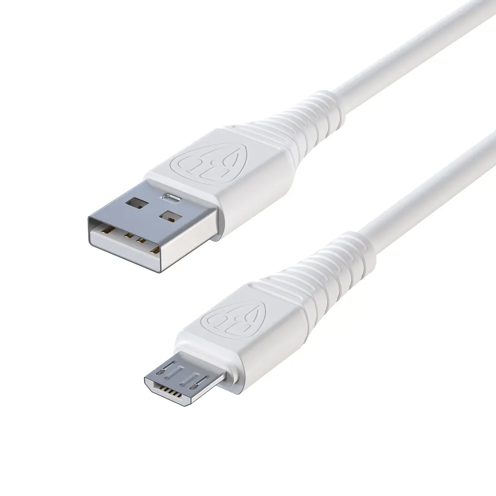 Кабель для зарядки USB(A)-microUSB BY Классик, 1м, 3A, белый - #4