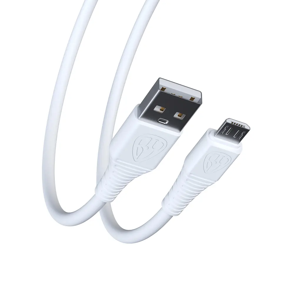 Кабель для зарядки USB(A)-microUSB BY Классик, 1м, 3A, белый - #5