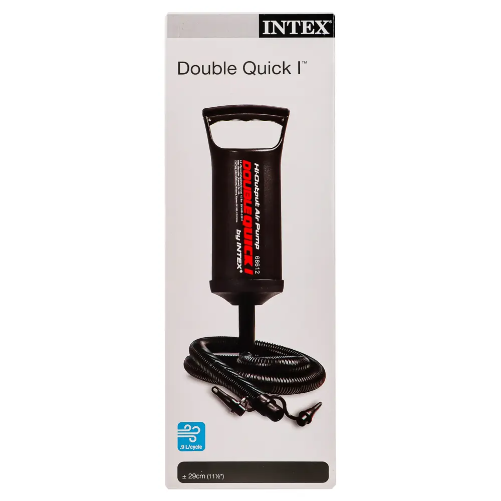 INTEX Насос ручной Double Quick I, объём 0,9л, 29см, 3 насадки в комплекте, 68612 - #6