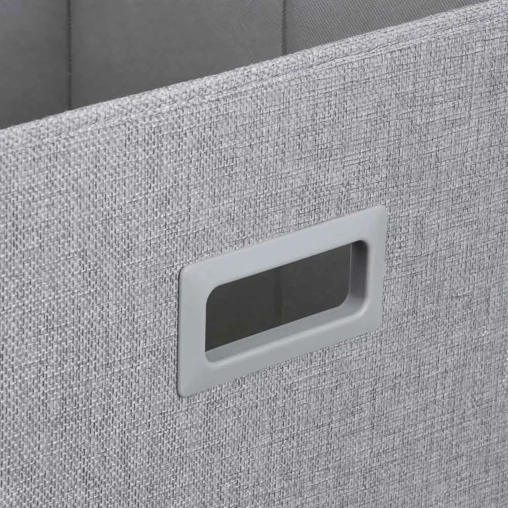 Кофр для хранения тм VETTA Айвори, 30x30x30см, полиэстер, цвет серый - #4