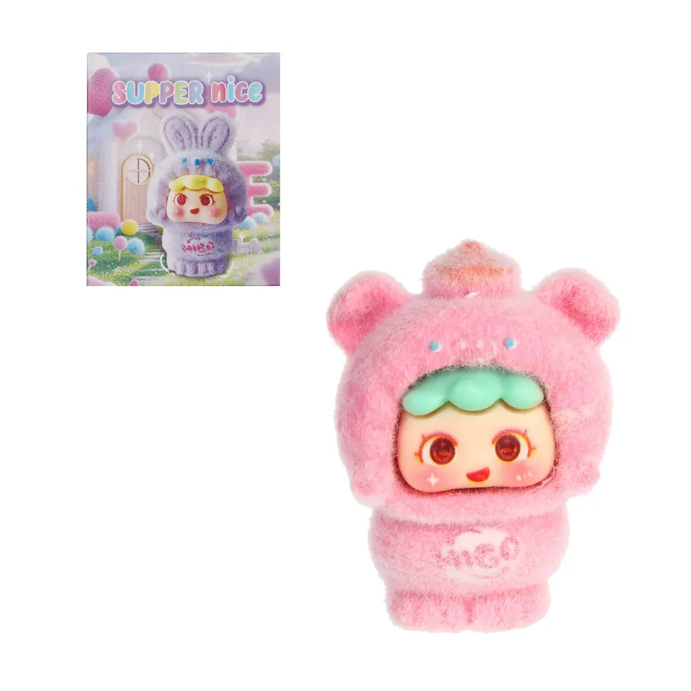 Игрушка сюрприз "Милахи", полистоун, флок, 5,8х5,8х7см, 12 дизайнов - #1