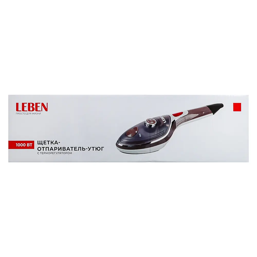 LEBEN Щётка-отпариватель-утюг 1000Вт, тефл. покрыт, терморегулятор, резевр. 100мл, пар 15гр.мин. - #9