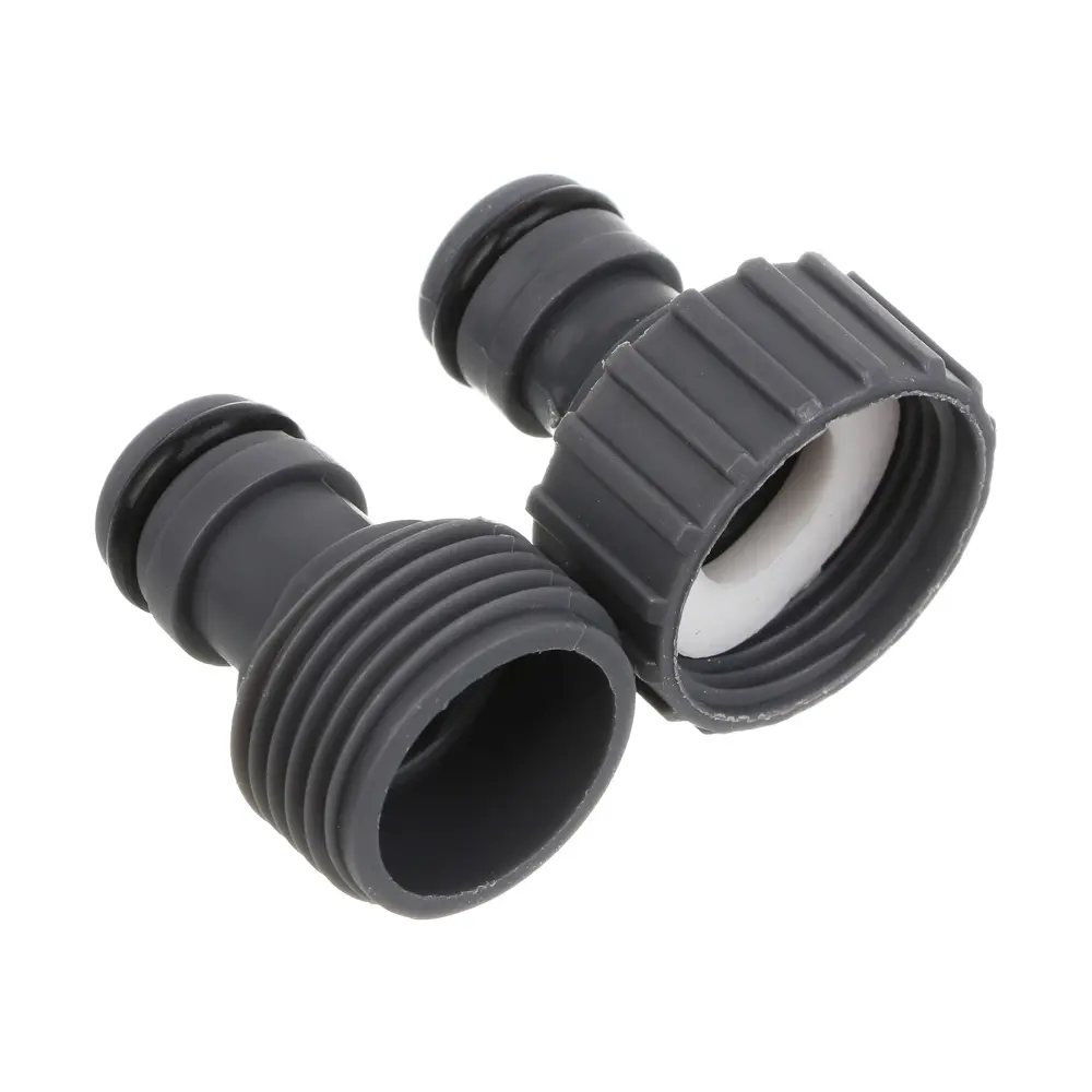 INBLOOM Набор для полива (пистолет 8 реж- 1шт., 3/4" коннектор- 2шт., 1/2"-3/4" штуцер-1шт.) ПП - #7